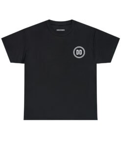 Black Defense Distributed Logo Tee