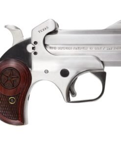 Bond Arms Texas Defender 45 (Long) Colt 3in Stainless Steel Pistol – 2 Rounds
