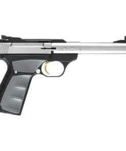 Browning Buck Mark Camper UFX 22 Long Rifle 5.5in Stainless/Black Pistol – 10+1 Rounds – California Compliant