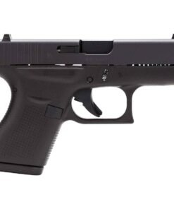 Glock 42 White Dot 380 Auto (ACP) 3.25in Black Pistol – 6+1 Rounds