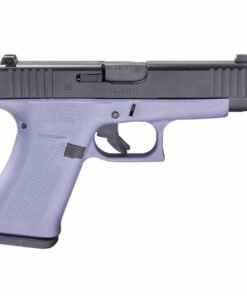 Glock 43X Crushed Orchid 9mm Luger 3.41in Elite Black Pistol – 10+1 Rounds