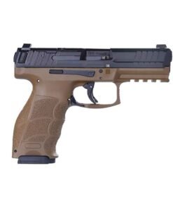 HK VP9 9mm Luger 4.1in Black/FDE Pistol – 10+1 Rounds