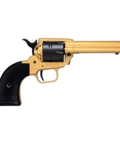 Heritage Rough Rider Small Bore 22 Long Rifle 4.75in Gold Cerakote Revolver – 6 Rounds