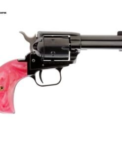 Heritage Small Bore Rough Rider SA w/Pink Mother of Pearl Bird Head Grips  22 Long Rifle 3.75in Blued Pistol – 6 Rounds