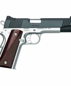 Kimber Custom II Two Tone 45 Auto (ACP) 5in Stainless/Rosewood Pistol – 7+1 Rounds