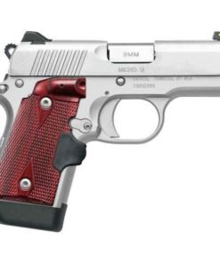 Kimber Micro 9 SS Crimson Trace 9mm Luger 3.15in Stainless Pistol – 7+1 Rounds