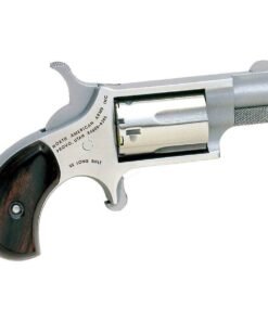 North American Arms 22 Long Rifle 1.1in Stainless Steel w/  Rosewood Birdshead Grips Mini Revolver – 5 Rounds