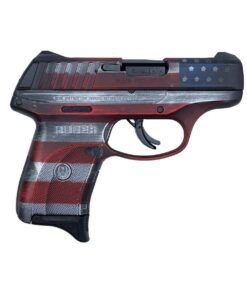 Ruger EC9S 9mm Luger 3.12in Cerakote Battleworn American Flag Pistol – 7+1 Rounds