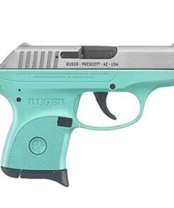 Ruger LCP 380 Auto (ACP) 2.75in Stainless/Turquoise Pistol – 6+1 Rounds