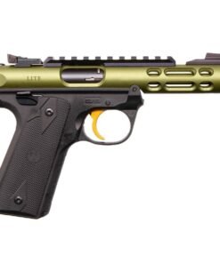 Ruger Mark IV Lite 22 Long Rifle 4.4in Olive Drab Green Anodized Pistol – 10+1 Rounds