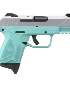 Ruger Security 9 Compact 9mm Luger 3.42in Silver/Turquoise Pistol – 10+1 Rounds