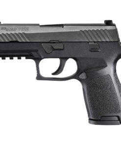 Sig Sauer P320 w/ Night Sights 9mm Luger 3.9in Black Nitron Compact Pistol – 10+1 Rounds – State Compliant