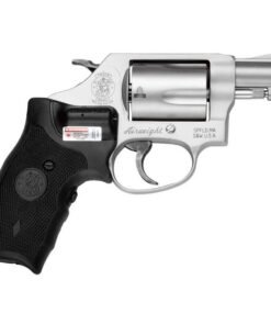 Smith & Wesson Model 637 Airweight w/Crimson Trace Lasergrip 38 Special 1.88in Matte Silver/Black Revolver – 5 Rounds