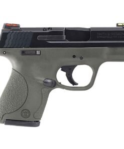 Smith & Wesson M&P 9 Shield Hi Viz 9mm Luger 3.1in OD Green Cerakote Pistol – 8+1 Rounds – California Compliant