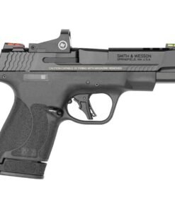 Smith & Wesson M&P 9 Shield Plus 9mm Luger 4in Crimson Trace Red Dot Ported Black Armornite Pistol – 13+1 Rounds