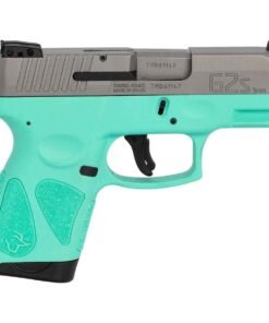 Taurus G2S 9mm Luger 3.26in Stainless/Cyan Pistol – 7+1 Rounds