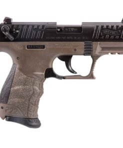 Walther P22 22 Long Rifle 3.42in Black/FDE Pistol – 10+1 Rounds – California Compliant