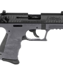 Walther P22 22 Long Rifle 3.42in Tungsten Gray/Black Pistol – 10+1 Rounds – California Compliant
