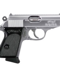 Walther PPK Stainless/Black 380 Auto (ACP) 3.3in Pistol – 6+1 Rounds